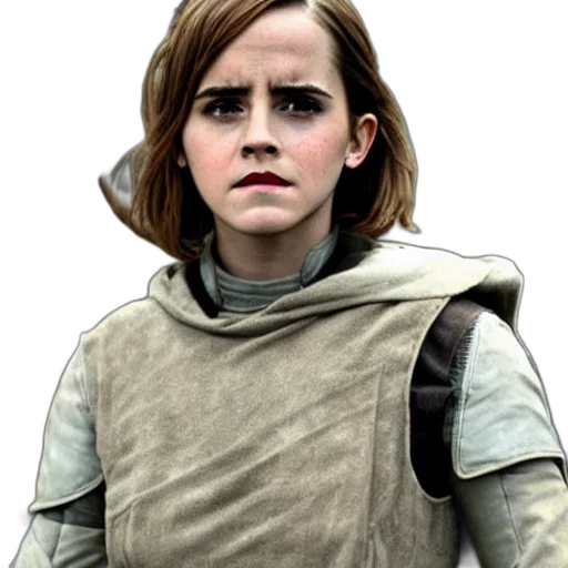 face, jacket, staff, weapon transparent PNG cut-out