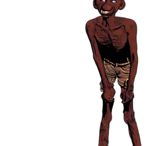 creature, staff, mask, robot transparent PNG cut-out
