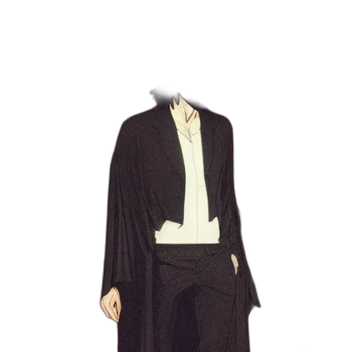 jacket, staff, dress, mask transparent PNG cut-out