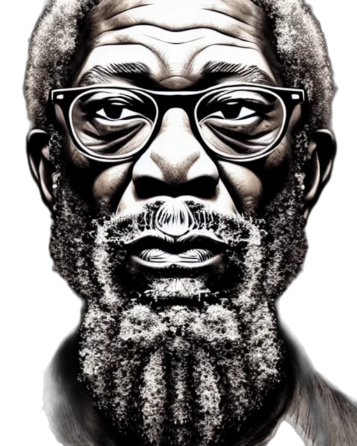 face, photorealistic, comic book art, cartoon, concept art, detailed, hipster, morgan transparent PNG cut-out