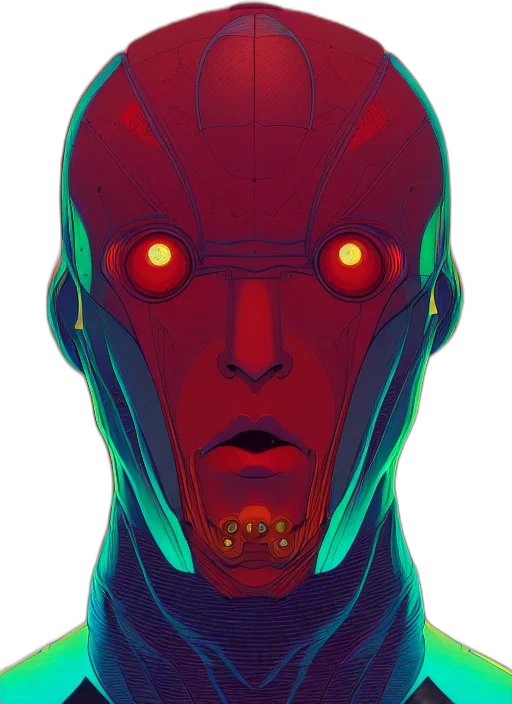 robot, mask, face, creature transparent PNG cut-out