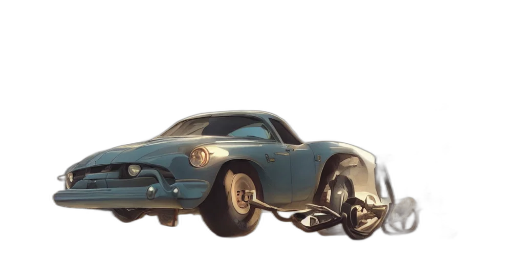 car, weapon, concept art, 3d render transparent PNG cut-out