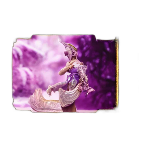 jewelry, dress, fantasy art, 3d render, concept art, vaporwave, princess, amethyst transparent PNG cut-out