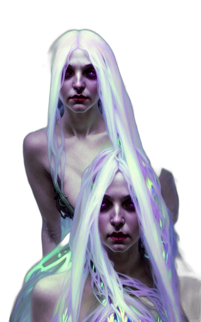 creature, mask, face, hair, concept art, cyberpunk, 3d render, fantasy art transparent PNG cut-out