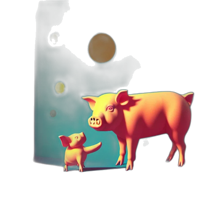 animal, food, concept art, pixel art transparent PNG cut-out