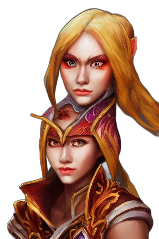 face, crown, staff, fantasy art transparent PNG cut-out
