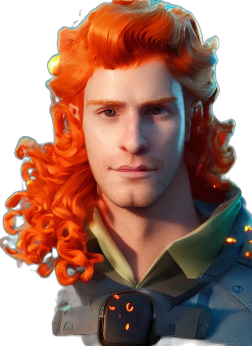 crown, face, hair, staff transparent PNG cut-out