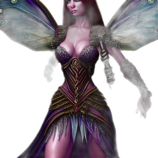 dress, fantasy art, concept art, comic book art transparent PNG cut-out