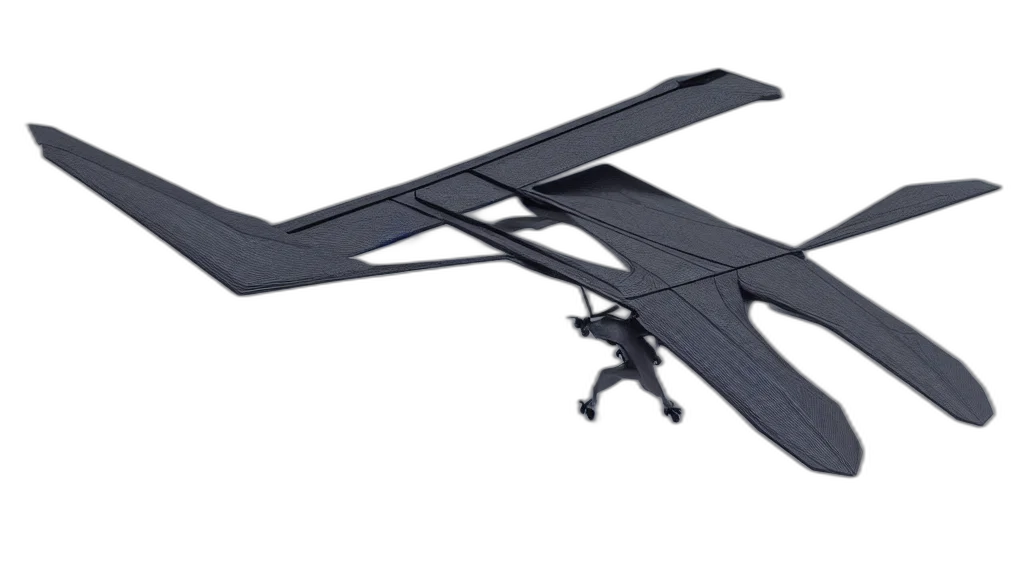 weapon, futuristic, thick, smooth, jet, ornithopter, daniel, simon transparent PNG cut-out