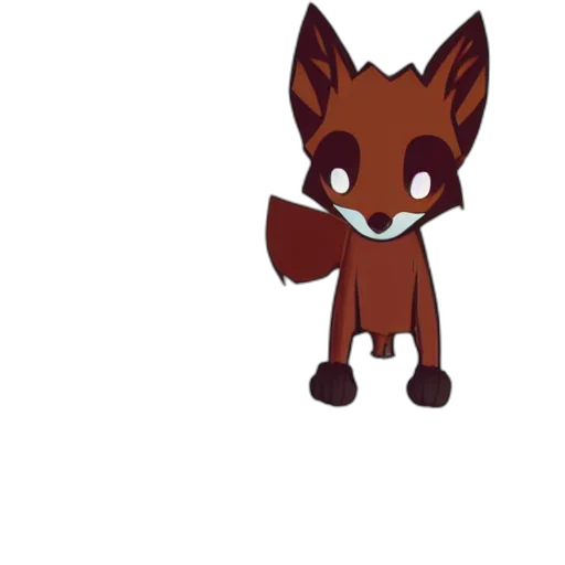 creature, animal, staff, pixel art, concept art, 3d render, cartoon, red transparent PNG cut-out