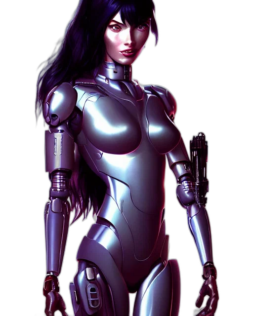 robot, weapon, cyberpunk, concept art transparent PNG cut-out