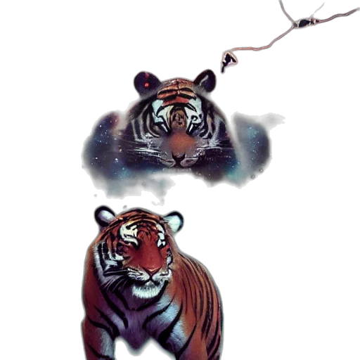 animal, creature, concept art, fantasy art, watercolor, pixel art, fog, forest transparent PNG cut-out