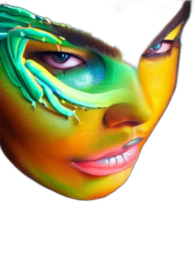 mask, face, dragon, creature transparent PNG cut-out