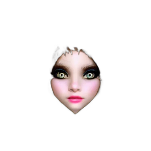 face, mask, creature, jewelry, pixel art, 3d render, photorealistic, fantasy art transparent PNG cut-out
