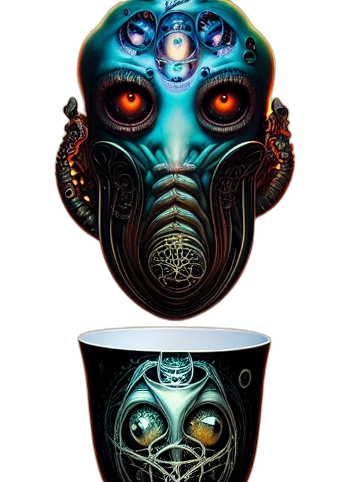 mask, face, concept art, 3d render transparent PNG cut-out