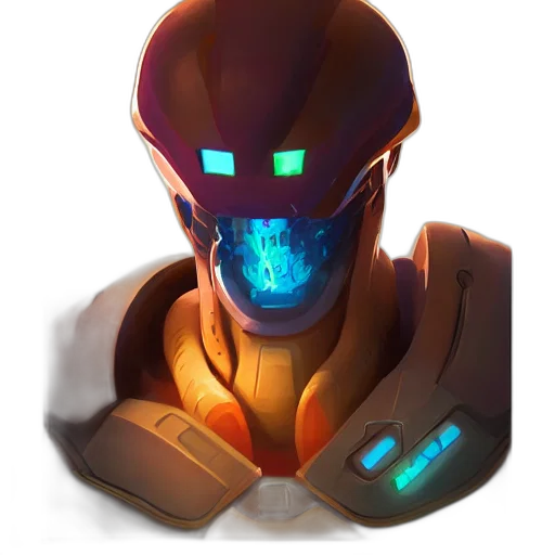 robot, mask, face, staff transparent PNG cut-out
