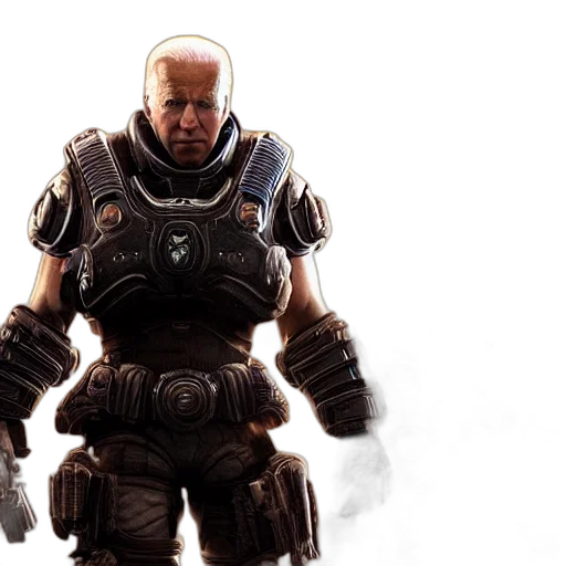 concept art, 3d render, joe, biden transparent PNG cut-out