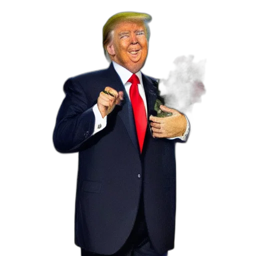 staff, weapon, jacket, mask, concept art, cartoon, fire, trump transparent PNG cut-out