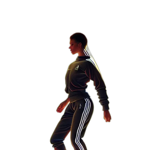 jacket, robot, staff, creature transparent PNG cut-out
