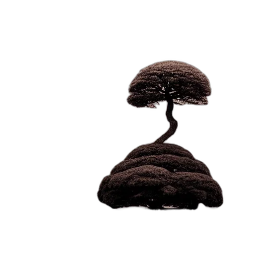 hat, tree, crown, hair, 3d render, concept art, photorealistic, pixel art transparent PNG cut-out