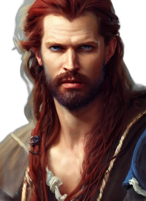 face, hair, fantasy art, photorealistic, concept art, comic book art, portrait, painting transparent PNG cut-out