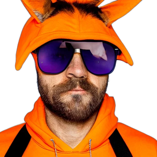 hat, jacket, animal, mask transparent PNG cut-out