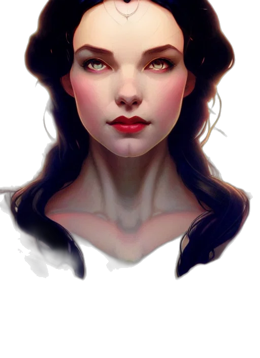 face, crown, mask, fantasy art transparent PNG cut-out