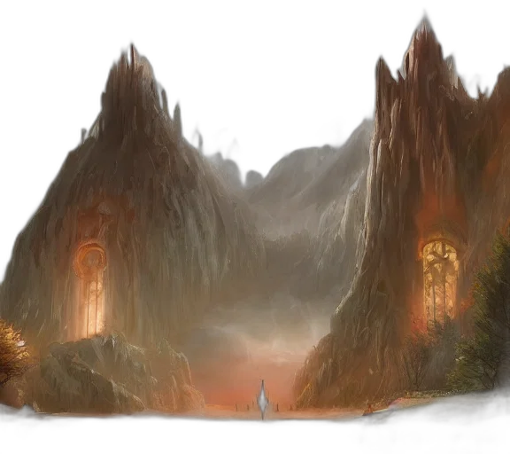 sword, dragon, face, building transparent PNG cut-out