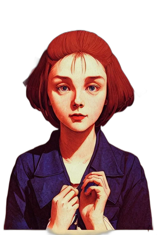 face, jacket, dress, staff transparent PNG cut-out