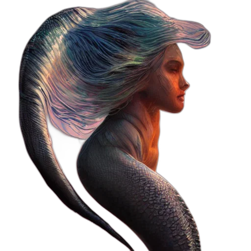 hair, creature, animal, dragon, concept art, fantasy art, 3d render, photorealistic transparent PNG cut-out