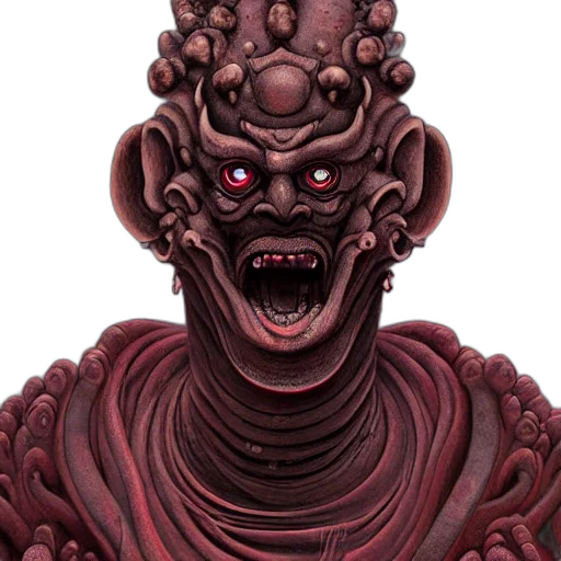 mask, face, creature, staff transparent PNG cut-out