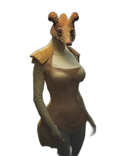 mask, creature, dragon, animal, concept art, fantasy art, 3d render, photorealistic transparent PNG cut-out