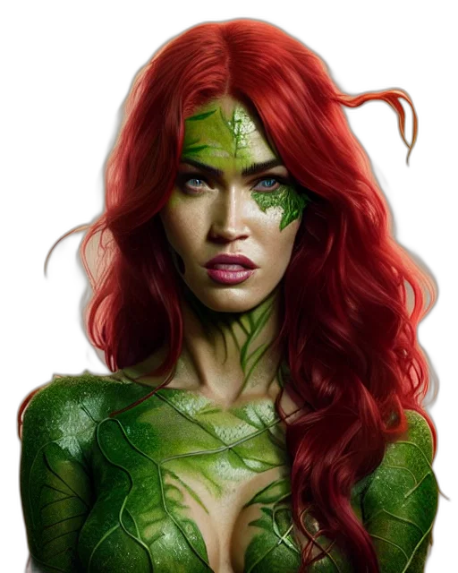 fantasy art, comic book art, concept art, photorealistic, green, highly, detailed, vfx transparent PNG cut-out