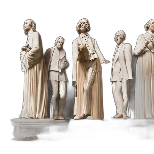 3d render, concept art, earth tones, mozart transparent PNG cut-out