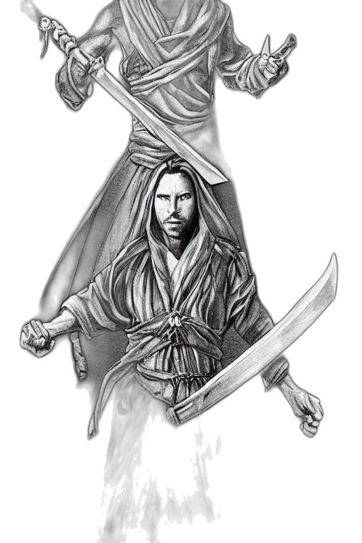 sword, fantasy art, concept art, comic book art transparent PNG cut-out