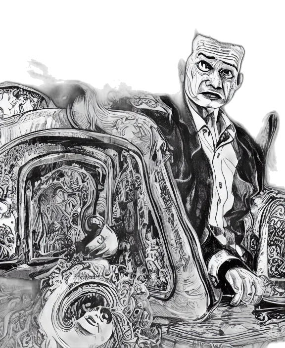 car, comic book art, cartoon, concept art, pencil sketch, highly, detailed, ink transparent PNG cut-out