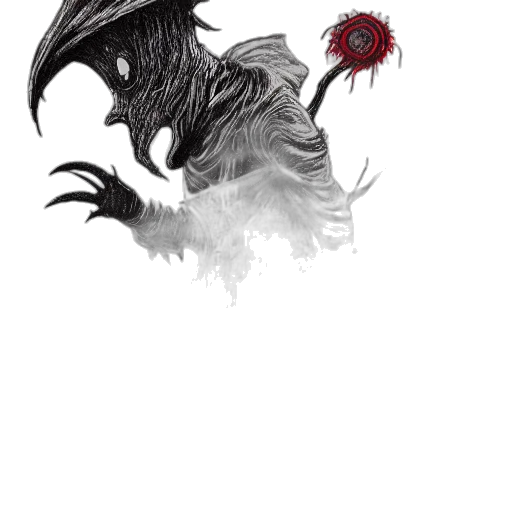 dragon, creature, mask, staff, concept art, fantasy art, pixel art, comic book art transparent PNG cut-out