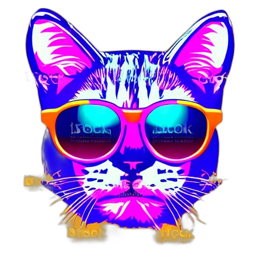 vaporwave, 3d render, pixel art, cartoon transparent PNG cut-out