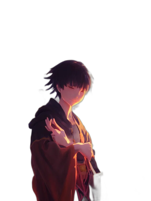 jacket, weapon, sword, mask transparent PNG cut-out