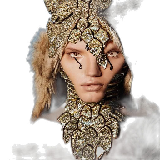 mask, jewelry, crown, face, fantasy art, concept art, photorealistic, 3d render transparent PNG cut-out