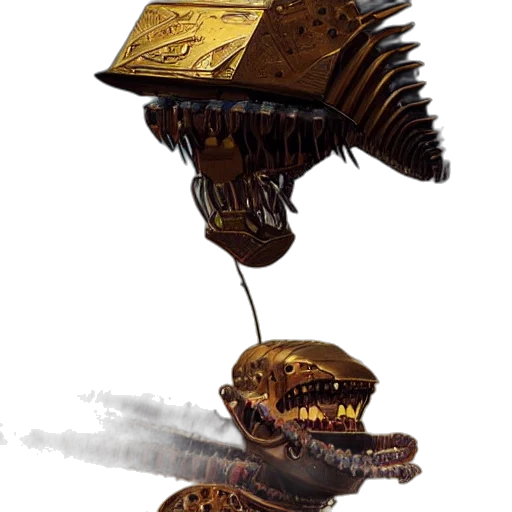 crown, hat, weapon, creature, concept art, fantasy art, photorealistic, 3d render transparent PNG cut-out