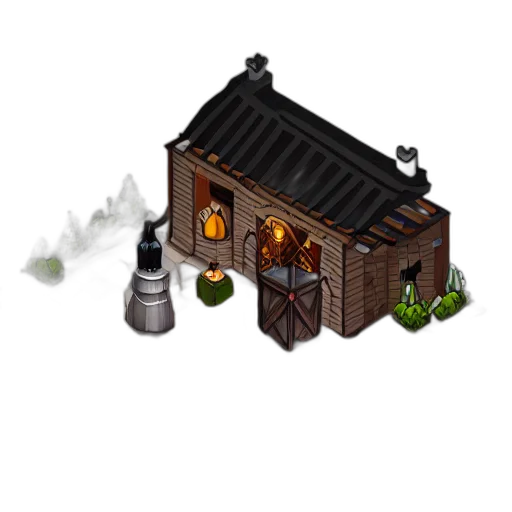 pixel art, concept art, fantasy art, 3d render transparent PNG cut-out