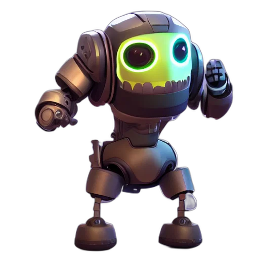 robot, staff, weapon, concept art transparent PNG cut-out