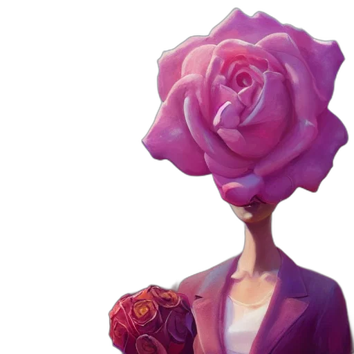 flower, crown, dress, face transparent PNG cut-out