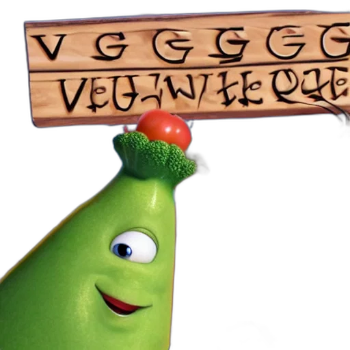food, weapon, 3d render, veggie, tales, gang, violence transparent PNG cut-out