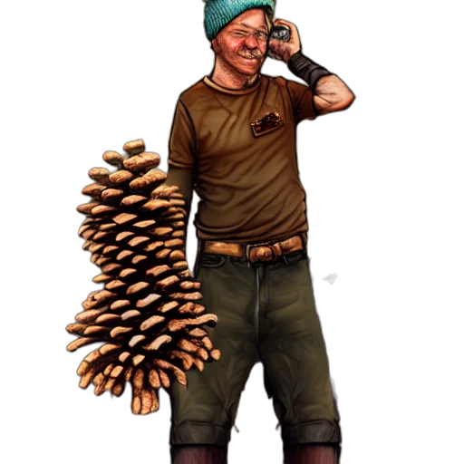staff, weapon, hair, hat transparent PNG cut-out
