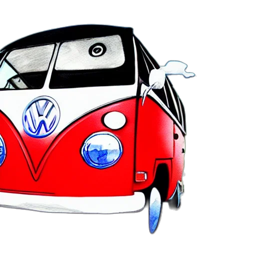 car, concept art, cartoon, 3d render, photorealistic, fisheye, perspective, caricature transparent PNG cut-out