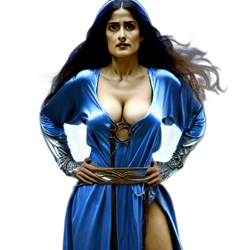 dress, comic book art, fantasy art, concept art, pixel art, portrait, young, salma transparent PNG cut-out