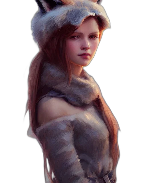 hat, crown, face, dress, fantasy art, concept art, photorealistic, oil painting transparent PNG cut-out
