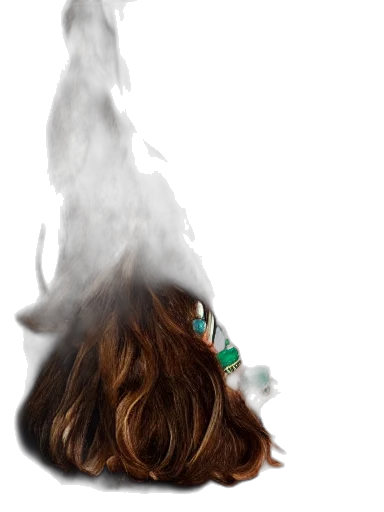 hair, mask, crown, creature transparent PNG cut-out
